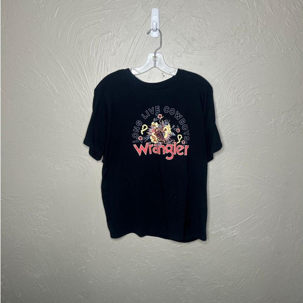 Stylish Wrangler Women's Black Graphic Tee - Size XXL